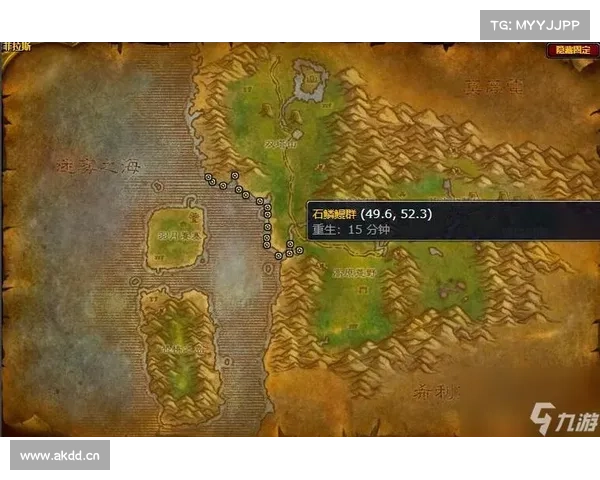 魔兽世界怀旧服：寻觅鱼群地图解密